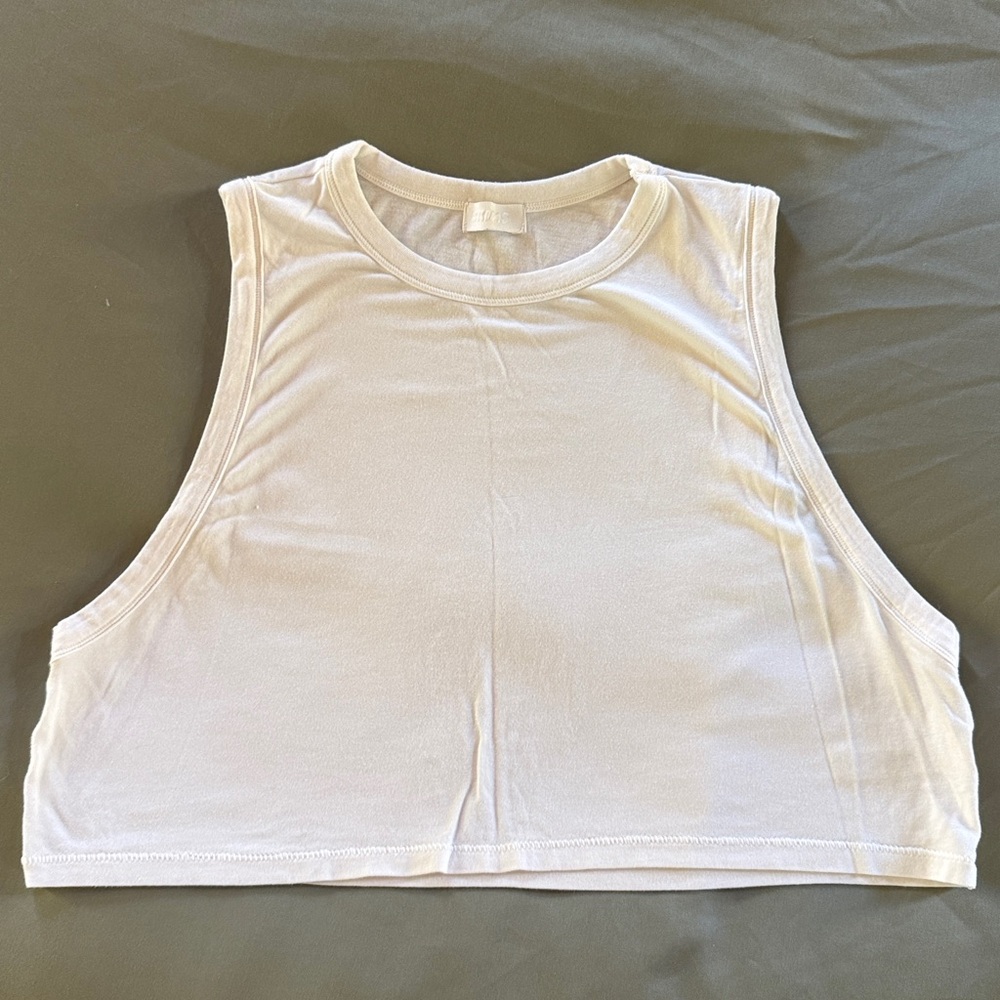 SKIMS Cream cropped Muscle Tee